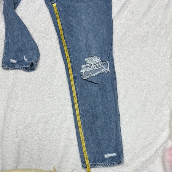 Pistola Blue Boyfriend Jeans Distressed Style - Picture 4 of 8